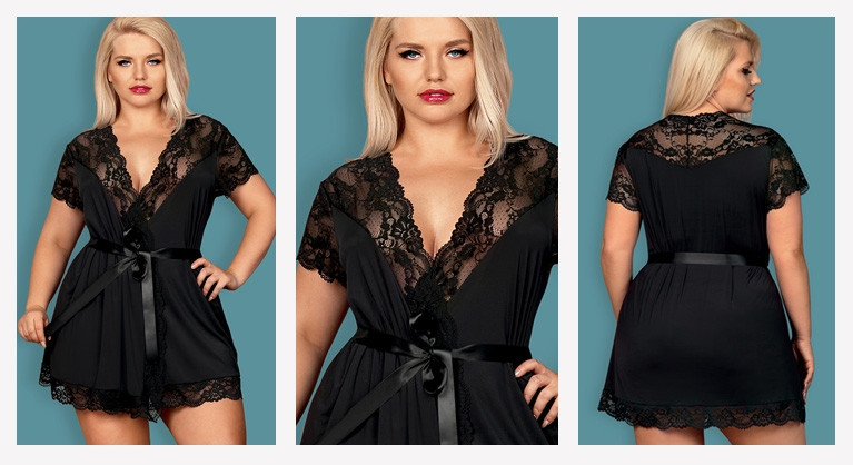 BS Robe Preto OB810 Queen Size