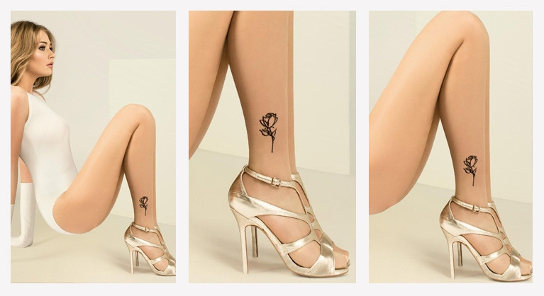 Collants Jess efeito tatoo