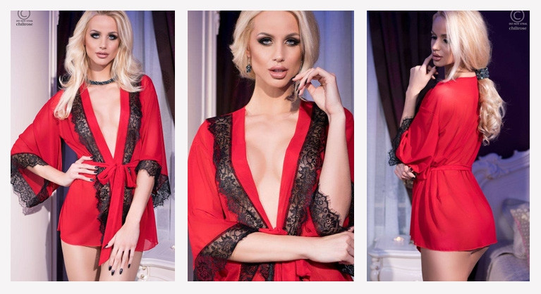 Robe CR-4113 vermelho/preto