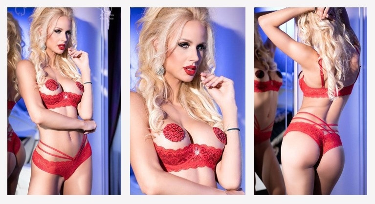 Lingerie CR-3784 vermelha