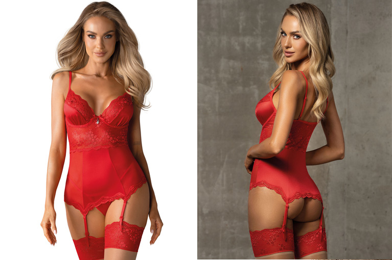 Lovica corpete e tanga XXL/44