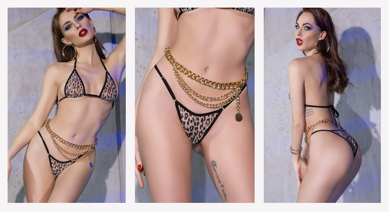 Biquíni CR-4489 leopardo