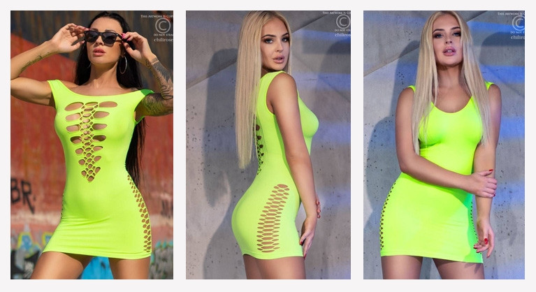 Vestido versátil CR-4304 verde