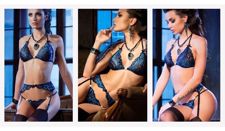 CONJUNTO CR-3846 Azul 3 peças