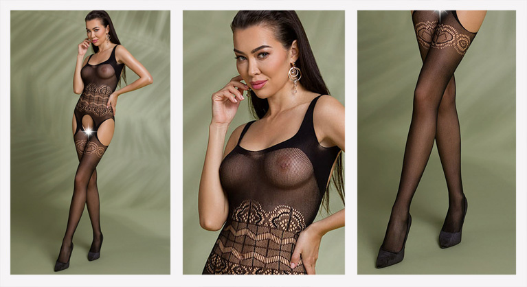 Bodystocking Eco BS005 preto