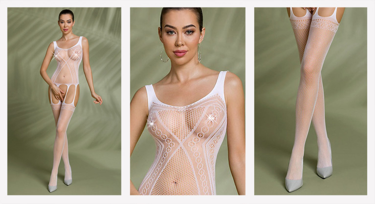 Bodystocking Eco BS007 branco
