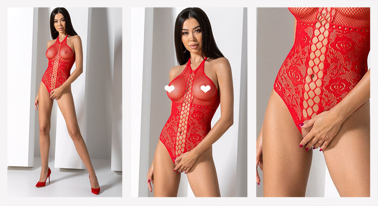 Bodystocking BS094 vermelho