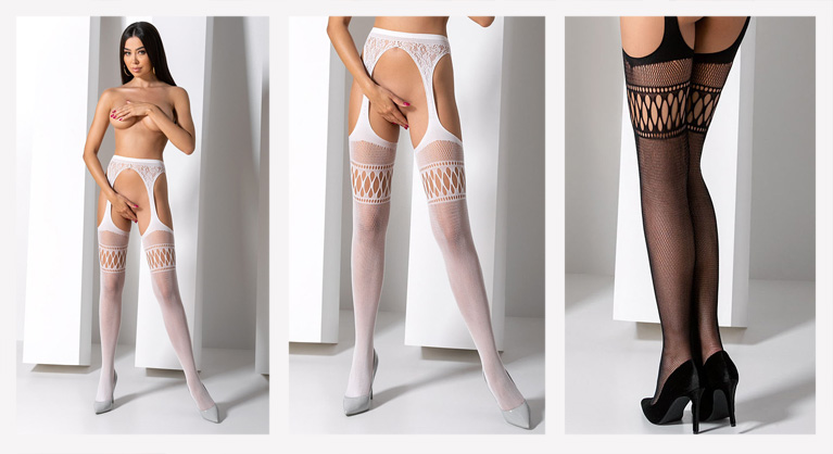 Meias com ligueiro S026 branco