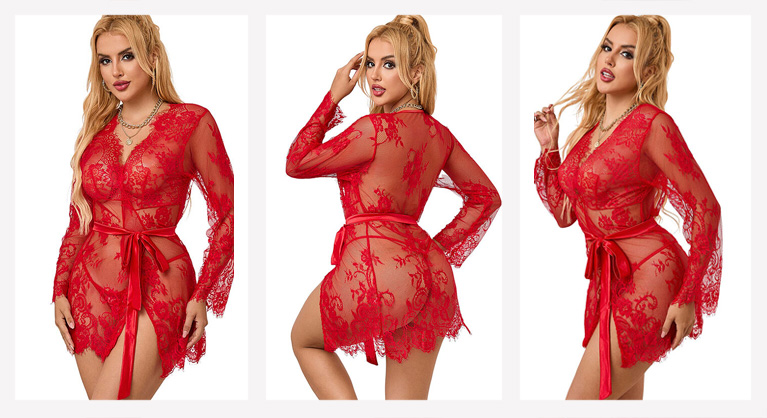 Robe rendado e tanga