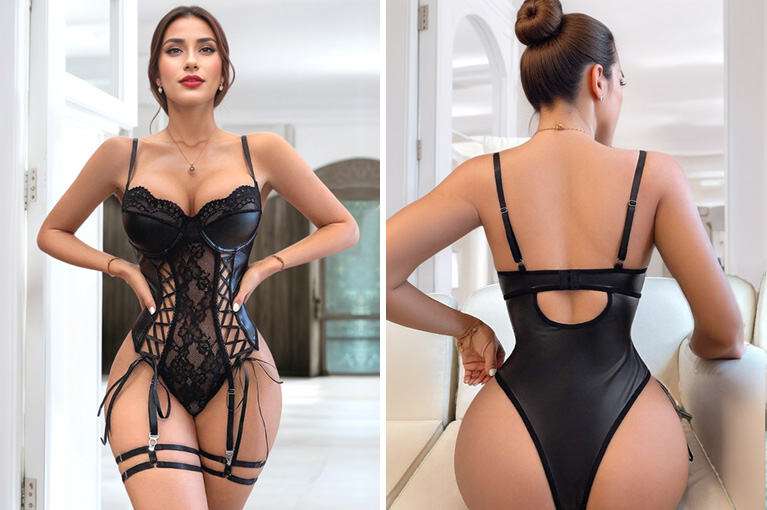 Body Catwoman conjunto de 3...