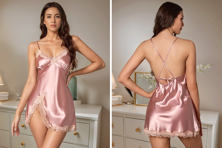 Bella Dona camisa de cetim