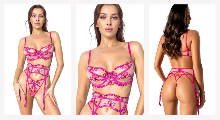 Conjunto Éden Rosa | 3 peças